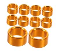 HOODANCOS 10 pièces Anneaux Identification Aluminium pour Pigeons Bagues Dorées Réutilisables Confortables et Durables pour Santé et Formation des Volatiles