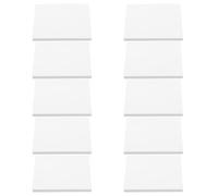 HOODANCOS 10 Pièces Bloc-notes Adhésif Blanc Format Petit en Papier, par Pack, Adhérence Flexible Multifonctionnelle, pour Bureau et École
