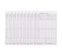 HOODANCOS 10 Pièces Carnet de Score de Golf Compact et Léger pour Suivi Précis des Parties avec Couverture Résistante et Format Pratique pour Joueurs Amateurs et Professionnels