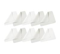 HOODANCOS 10 Pièces Chiffons en Fibre Fine Blanc pour Lunettes, Multi-usages et Résistants, pour Nettoyer Lentilles D'appareil Photo et Écrans de Téléphones, Facile à Transporter