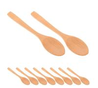 HOODANCOS 10 Pièces Cuillères Bois Miniatures pour Sucre Épices Confiture Miel Café Thé Petites Cuillères Courtes Naturelles pour Service et Assaisonnement Cuisine