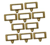 HOODANCOS 10 Pièces Étiquette Miniature Décorative pour Maison de Poupées Accessoire Bronze Ancien pour Mini Tag pour Décorer et Compléter Votre Décor de Micro Maison
