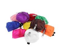 HOODANCOS 10 Pièces Miniature Doll Backpacks for Zipper Mini Backpacks for Pretend Play Role Playing Accessories Compact and Easy to Carry Toy Bags