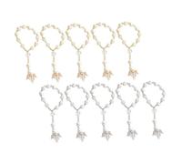 HOODANCOS 10 pièces Pendentif Chapelet Voiture Breloques Décoratives pour Rétroviseur Arrière Accessoire Intérieur Élégant avec Ange Suspension Chanceuse pour Conducteur et Voiture