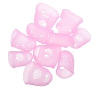 HOODANCOS 10 Pièces Protège-doigts et Guitare Surface Texturée en Silicone Réutilisable Offrant une Meilleure Adhérence, pour Basses et Mandolines, Débutants Inclus