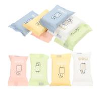 HOODANCOS 10 pièces Serviettes Compressées Jetables Mini Serviette Visage Portable pour Voyage Absorption Eau Douces et Confortables Accessoires de Voyage