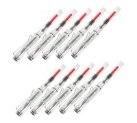 HOODANCOS 10 Pièces Set de Stylos Pinceaux Rechargeables à Pointe Souple Flexible pour Calligraphie Chinoise Japonaise Stylo Plume Transparent pour Fine Illustration et Dessin Artistique
