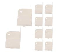 HOODANCOS 10 Pièces Supports de Tringle Rideau Robustes Fer pour Penderie et Fixation Murale pour Tringles Rondes Acier Inoxydable Bois Aluminium et PVC