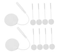 HOODANCOS 10 pièces Tampons Électrodes Rondes pour Électrostimulateur Massage Ems Adhésifs Réutilisables pour Stimulation Musculaire et