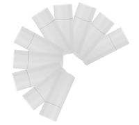 HOODANCOS 10 Tubes Cylindriques en Papier Blanc de 20 Ml avec Couvercles, Boîte Ronde en Carton pour Emballage de Thé, Design Protecteur Portable pour Voyages et Présents