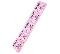 HOODANCOS 100 Billets de Tombola Faciles à Utiliser et Engageants en Papier Rose Lot de 100 Tickets Universels pour Activités Centre ou Aire de Jeux