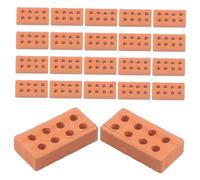 HOODANCOS 100 pièces Mini Briques Poterie pour Maquettes de Construction DIY Garçon Fille Modèles Miniatures pour Décorations Tables de Sable Simulateur de Parpaings Miniatures Sûr