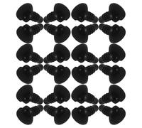HOODANCOS 100 Pièces Nez Léger et Portable de Cœur pour et Marionnettes en Plastique Noir pour Activités de Bricolage en Extérieur