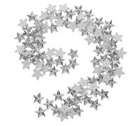 HOODANCOS 100 Pièces Pentagramme acrylique breloques étoiles pour la fabrication de bijoux petites étoiles pour l'artisanat espaceurs de perles perle étoile Dark Grey