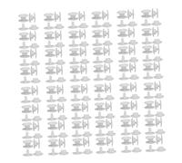 HOODANCOS 1000 paires Buckle de Fixation pour Bouton de Maintien Résine Élastique Blanches Accessoires Durables pour Masques et Sacs