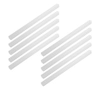 HOODANCOS 10pcs Barres de Reliure en Plastique Blanc pour Dossiers A4, Largeur de Dos 23mm, Clips Coulissants pour Documents, pour Projets Scolaires et Rapports