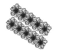 HOODANCOS 10pièces Patches Fleurs Dentelle Colorées Autocollants Brodés Pour Vêtements Et Accessoires
