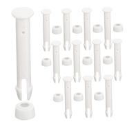 HOODANCOS 12 Pièces Broche Plastique pour Connecteur de Piscine avec Joint Étanchéité Blanc Accessoires pour Piscine Rectangulaire de Remplacement Durables