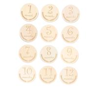 HOODANCOS 12 pièces Cartes Set Pancartes Mois Naissance Durables Accessoires Photographie Né Souvenirs Premiers Mois Décor Photo Créatif