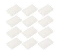 HOODANCOS 12 Pièces Panneau Réfléchissant Rectangulaire en Plastique Beige Espacement de Trous 55mm, Multifonction et Haute Réflectivité pour Sécurité Routière et Bâtiment