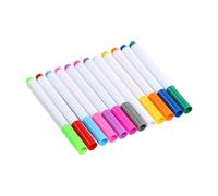 HOODANCOS 12 pièces Stylo Effaçable Lumineux pour Tableaux Lumineux LED et Acryliques Sèche Rapidement Prise Confortable Garçon Fille Lot Feutres Dessin Effaçables