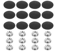 HOODANCOS 12 Sets Rivets de Toit à Pression pour Intérieur Automobile, Fixation sans Démontage en Plastique et Métal, Réparation Esthétique du Tissu de Pavillon, Solution DIY