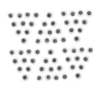 HOODANCOS 180pièces Yeux Mobiles Autocollants Adhésifs pour Artisanat DIY Accessoires Animaux Noir Et Blanc Parfaits pour Bricolage Et Créations pour Garçon Fille