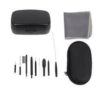HOODANCOS 1ensemble Kit de Nettoyage Prothèse Auditive Portable avec Brosse Tournevis et Accessoires Professionnels pour Entretien Aides Auditives Complet avec Boîte de Rangement
