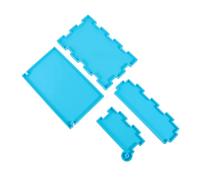 HOODANCOS 1ensemble Moule Silicone pour Boîte De Rangement Époxy Moule DIY pour Domino Et Bijoux Résistant Et Facile à Nettoyer