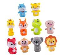 HOODANCOS 2 Ensembles Marionnettes à Doigt Vinyle Flexibles Jouets Animaux pour Garçon Fille et Tout-Petits Marionnettes Souples pour Jeux Éveil et Histoires
