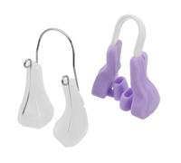 HOODANCOS 2 Pcs Pinces Nasales en Silicone Douces et Confortables Ronflement, Correcteur de Pont du Nez Meilleur Sommeil et Beauté Naturelle