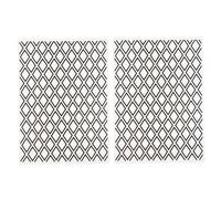 HOODANCOS 2 Pcs Plaques de Gaufrage en Plastique Modèle Carré Diamant pour Scrapbooking DIY Simple et Facile à Utiliser pour Créations Manuscrites et Enveloppes
