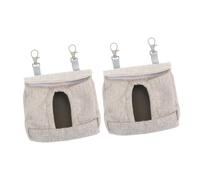 HOODANCOS 2 pièces Alimentation pour Lapin et Cobaye Lot de Râtelier Suspendu Respirant et Imperméable Support pour Cage de Petits Animaux