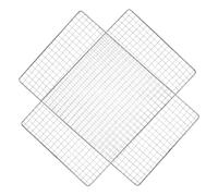 HOODANCOS 2 pièces Barbecue Acier Inoxydable Maille Fine Résistante pour Cuisson Uniforme et Aération Filet Portable pour Viandes Grillées Nettoyage Facile