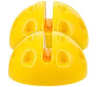 HOODANCOS 2 Pièces Base de Poteau pour L'entraînement de Vitesse et Outil de Développement des Compétences en Football en Plastique Abs Antidérapante pour Joueurs de Football et Basketball