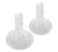 HOODANCOS 2 Pièces Boules de Massage Aux Herbes Thaï Grandes Sacs Chauffants à Armoise pour Massage Manuel Compresses Naturelles pour Relaxation Musculaire