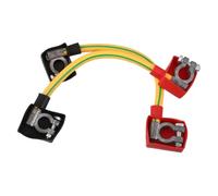 HOODANCOS 2 pièces Câble de Batterie Voiture Connecteurs Positif et Métal Résistant Corrosion pour Connexion Parallèle Batterie Principale et Auxiliaire Compatible Multi-véhicules