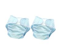 HOODANCOS 2 Pièces Couvre-couches Réutilisables Maille Élastique Respirante Nés Pantalons Apprentissage Potty Polyester Lavables et Frais pour Garçon Fille Mois