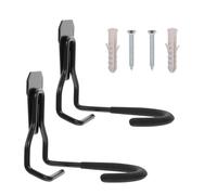 HOODANCOS 2 pièces Crochet de Rangement Vélo Mural Robuste Métal Support Suspendu pour Vélos Route et Vtt pour Garage et Abri Installation Facile et Gain de Place