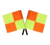 HOODANCOS 2 Pièces Drapeaux Arbitre de Football Drapeaux de Signalisation pour Compétitions et Colorés Parfaits pour Événements et Festivités