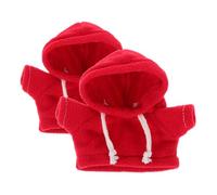 HOODANCOS 2 Pièces Hoodie pour Ours Peluche de Vêtements Doux et pour Animaux Peluche Accessoires de Jeu pour Garçon Fille et Décorations de