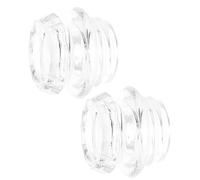 HOODANCOS 2 Pièces Lot de 2 Boutons de Rechange en Verre pour Percolateur à Café, Couvercles Transparents Compatibles Machines à Expresso, Accessoires pour Cafetière à Percolation,