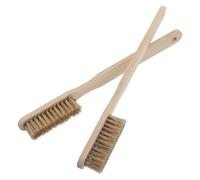 HOODANCOS 2 Pièces Lot de 2 Brosses d'escalade en Bois Couleur Abricot M-Pys-02 Poils Fermes en Nylon, Accessoires d'escalade de Bloc pour Nettoyage de Prises, Brosses à Magnésie pour Mur