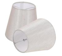 HOODANCOS 2 pièces Lot de Abats-jours Tissu avec Clip Petit Abat-jour Tonneau pour Lampe de Bureau et Suspension Couverture de Lumière Intérieure Fer et Tissu Design Élégant pour Chambre et