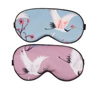 HOODANCOS 2 pièces Masque de Sommeil Occultant Cache-yeux Confortable Doux pour Nuit Voyage et Détente Protège Yeux Lumière