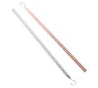 HOODANCOS 2 pièces Outil Aide pour Bracelet Métallique Facilitateur de Fixation de Fermoir Accessoire Pratique pour Porter Seul Lot de Argent et Rose Outil Polyvalent pour Bijoux et Mémo