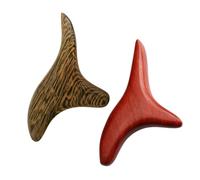 HOODANCOS 2 pièces Outils de Massage Bois pour Corps et Réflexologie Bâtons Ergonomiques Multi-fonctions pour Relaxation et Stimulation des Points Acupuncture Soins Corporels Au Quotidien