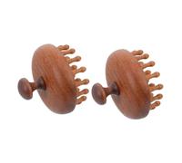 HOODANCOS 2 pièces Peigne Massage Du Chevelu Peigne Dents Larges pour Soulager Tension Croissance Cheveux et Soin Santé Du Chevelu Design Disque pour Homme et Femme