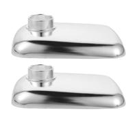 HOODANCOS 2 Pièces plateau de broyeur pour batteur sur socle accessoire de broyeur universel à burger plateau à saucisses bac d’entrée du hachoir à viande Silver