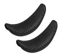 HOODANCOS 2 pièces Repose-nuque Ergonomique pour Bac à Shampoing Coussin de Tête Mousse Noire Support Confortable pour Salon et Bain Facile à Nettoyer Forme Croissant Adaptée Au Cou